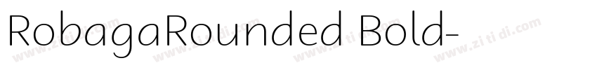 RobagaRounded Bold字体转换